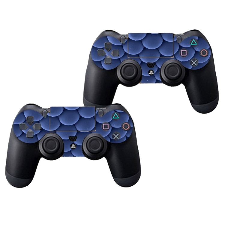 Autocollant de peau de couverture de motif de boules bleues pour la console de jeu PS4