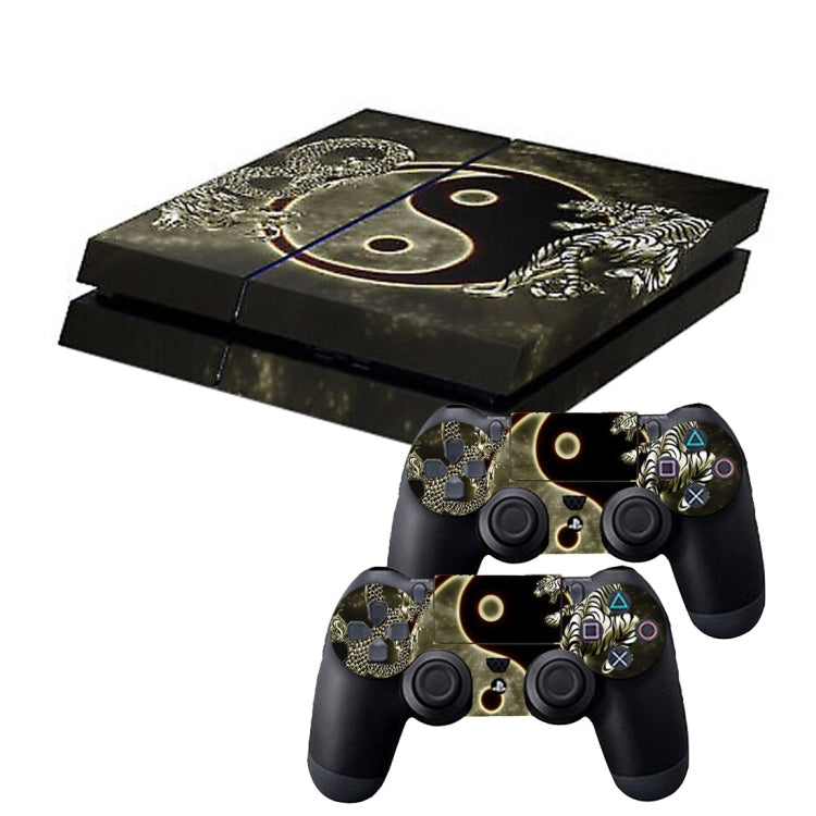 Tai Chi Pattern Cover Skin Protective Sticker For PS4 Game Console