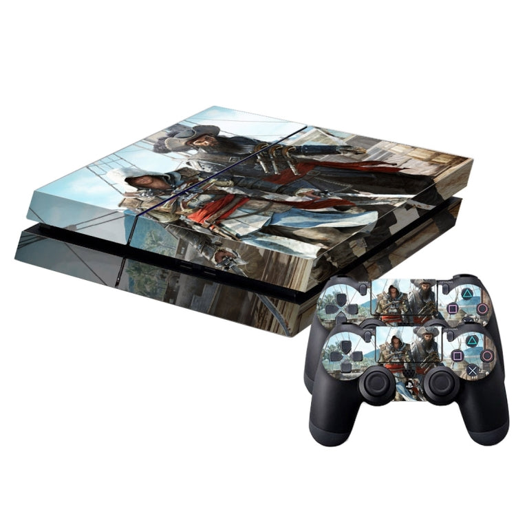 autocollant de peau de couverture de modèle de pirate pour la console de jeu PS4
