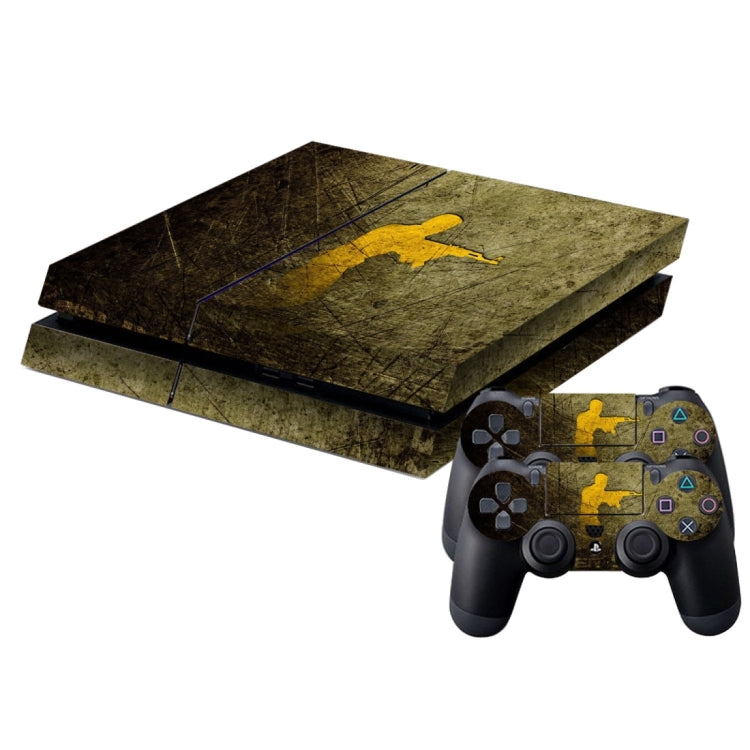 Shooting pattern Cover Skin Sticker For PS4 Game Console