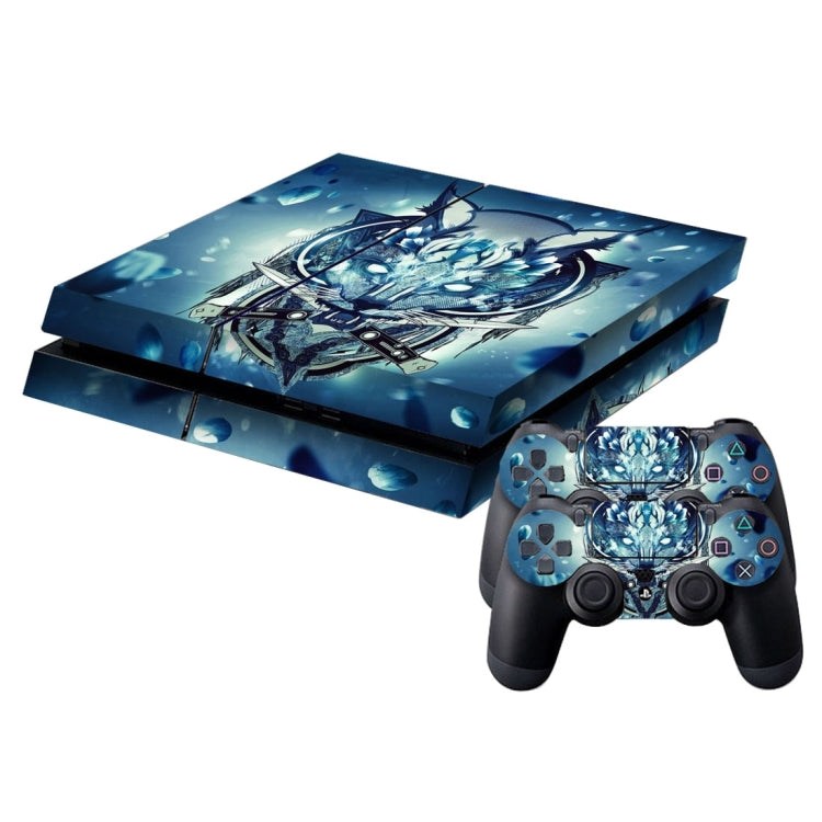 Wolf pattern Cover Skin Sticker For PS4 Game Console