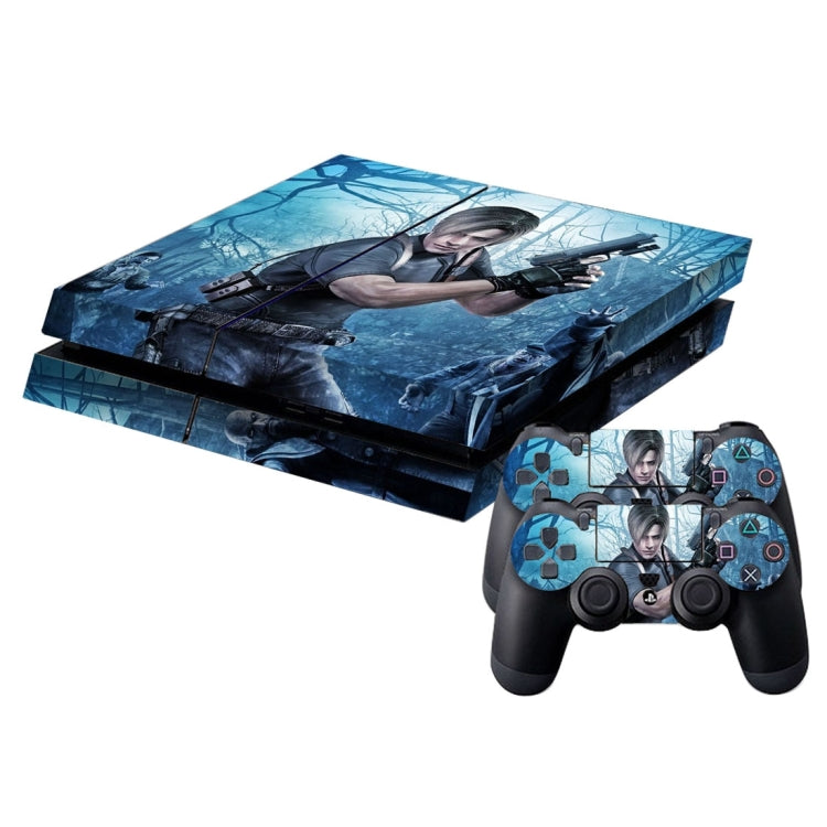 Gunfight pattern Cover Skin Sticker For PS4 Game Console