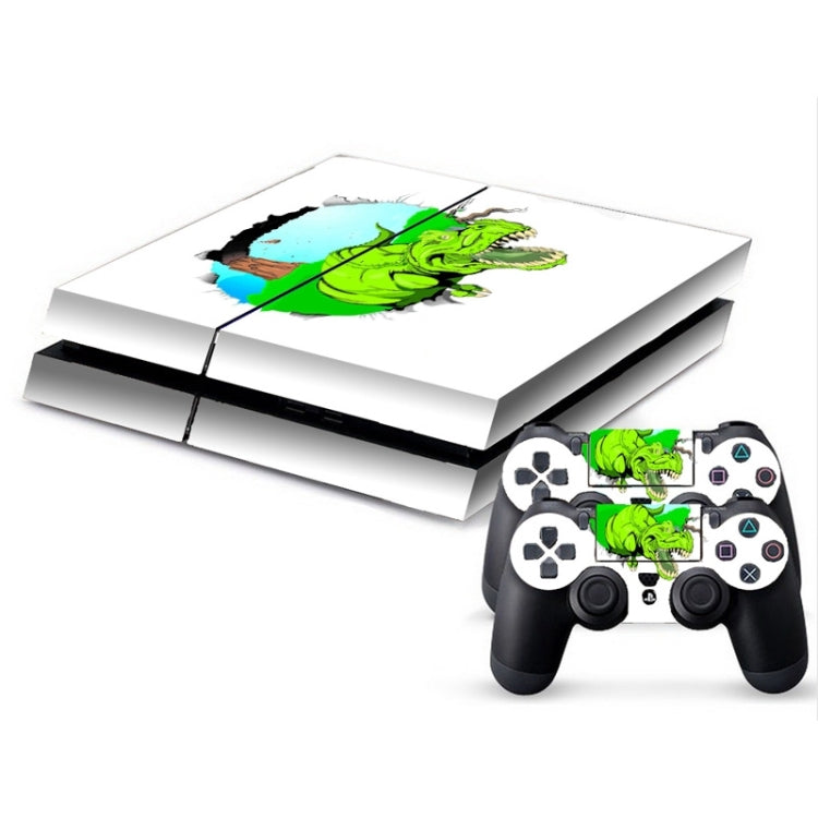 3D Dinosaur Pattern Cover Skin Protective Sticker For PS4 Game Console
