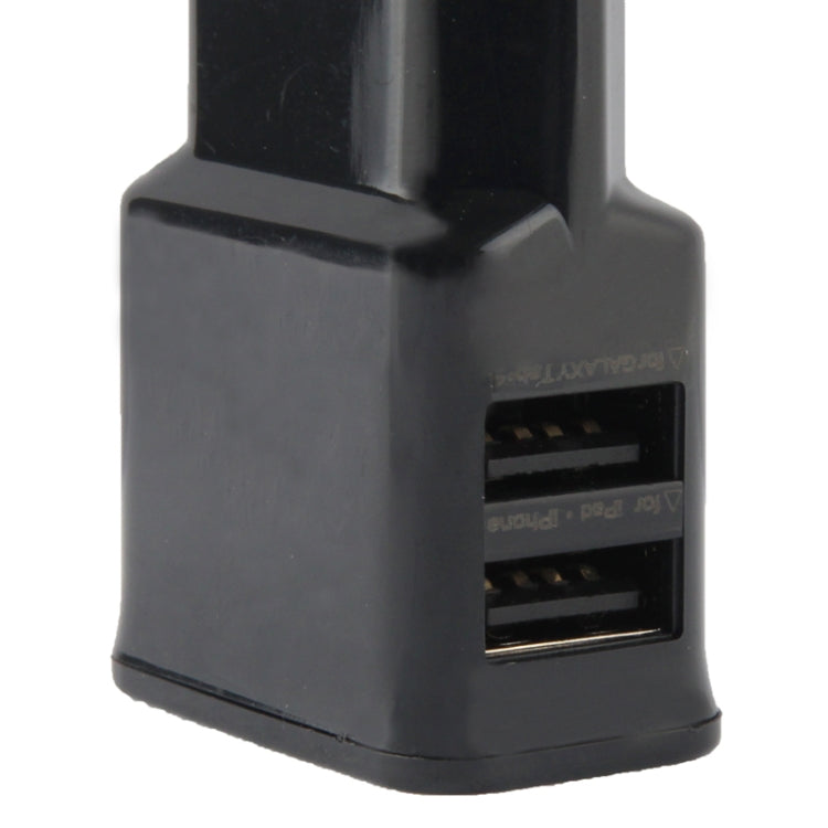 USB Wall Charger Full 2.1A Lidu sin un Adaptador de potencia de Viaje de salida USB de salida Dual compatible con iPhone iPad Samsung tableta Kindle y más EE Plug (Negro)