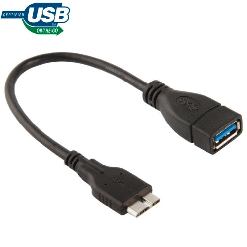20cm Micro USB 3.0 to USB 3.0 OTG Cable for Galaxy Note III / N9000 (Black)