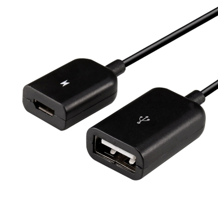2 Port Micro USB Charging HUB Cable length: 20cm For Galaxy S6 and S6 edge / S5 / S4 Note 4 tablet (Black)