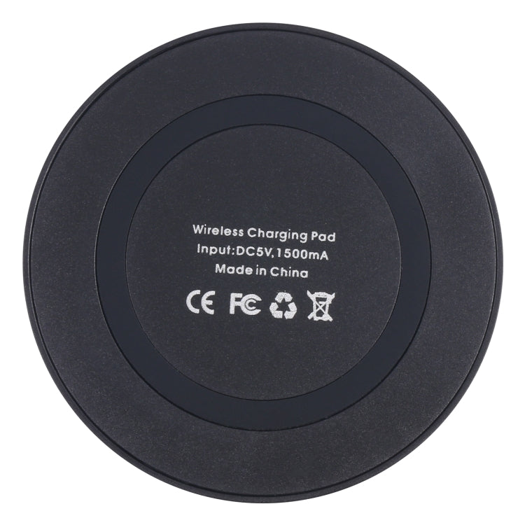 Round QI Universal Qi Wireless Charging Pad (Black)