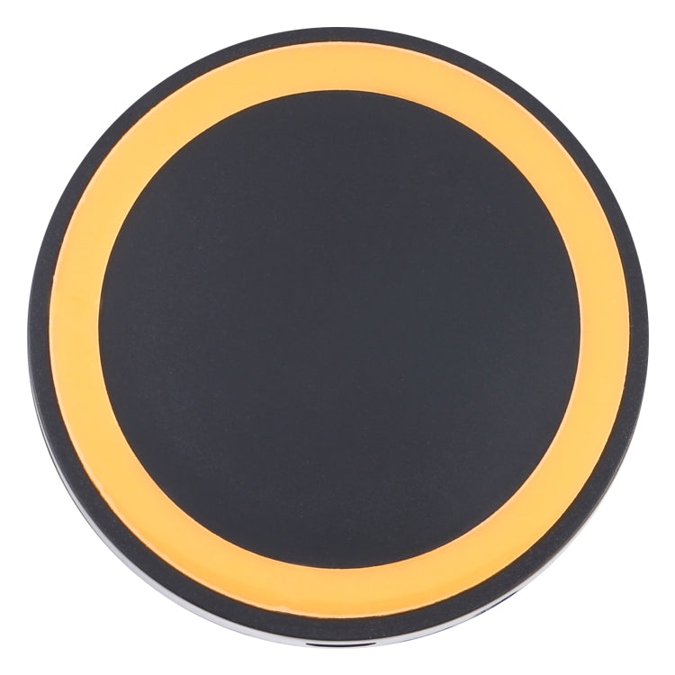 QI Standard Wireless Charging Pad for iPhone and Samsung / Nokia / HTC and other Mobile Phones (Black + Orange)