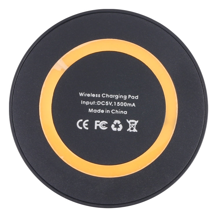 Pad de Carga Inalámbrica estándar QI para iPhone y Samsung / Nokia / HTC y otros Teléfonos Móviles (Negro + Orange)