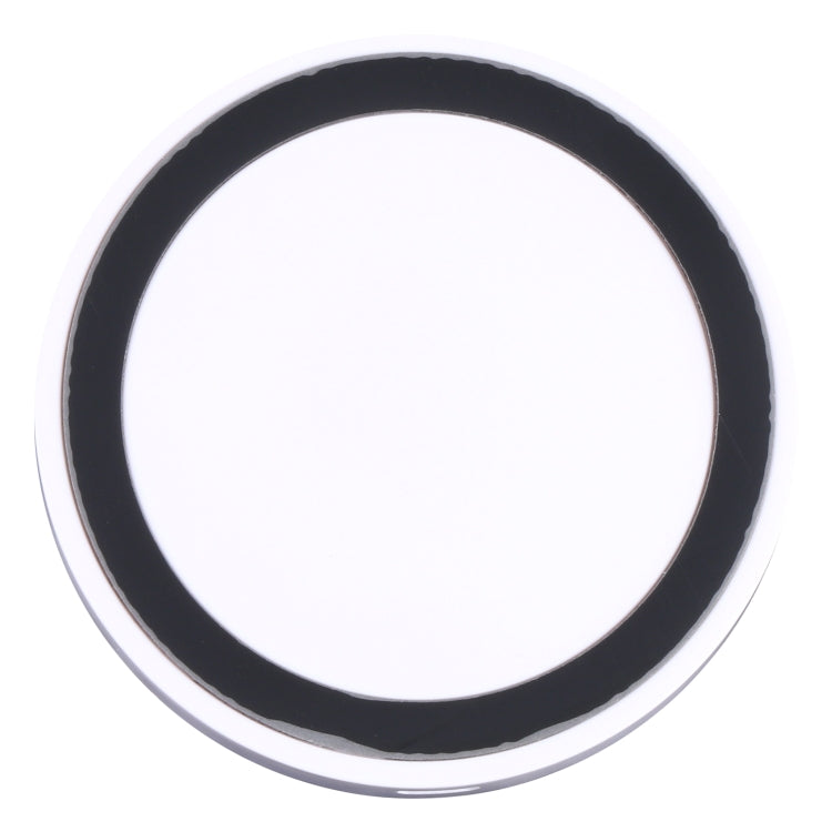 Almohadilla de Carga Inalámbrica redonda estándar de Qi Universal (Blanco + Negro)