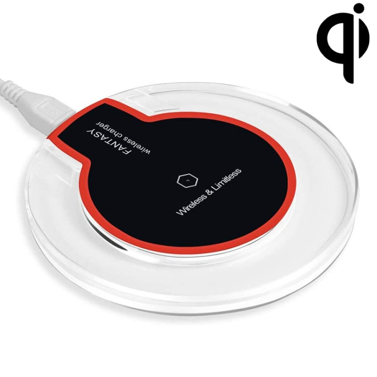 Fantasy Wireless Charger for iPhone 8 / 8 PLUS / X ALL QI STANDARD COMPATIBLE DEVICES Galaxy S5 / S4 / Note 4 / 3 etc. (Black)