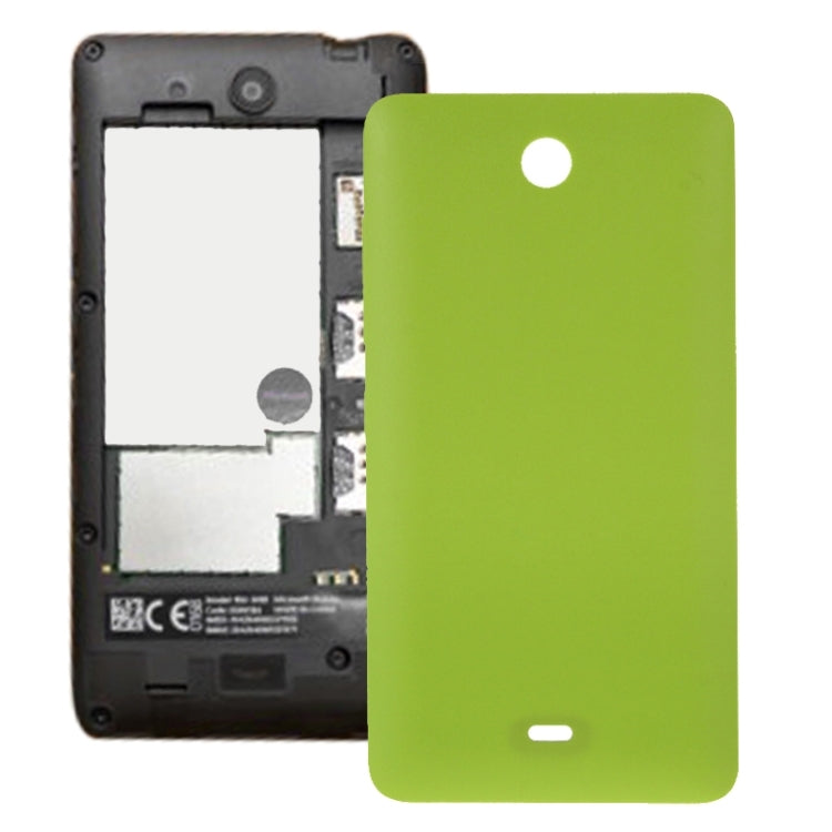 Cubierta Trasera de Plástico con superficie esmerilada Para Microsoft Lumia 430 (Verde)