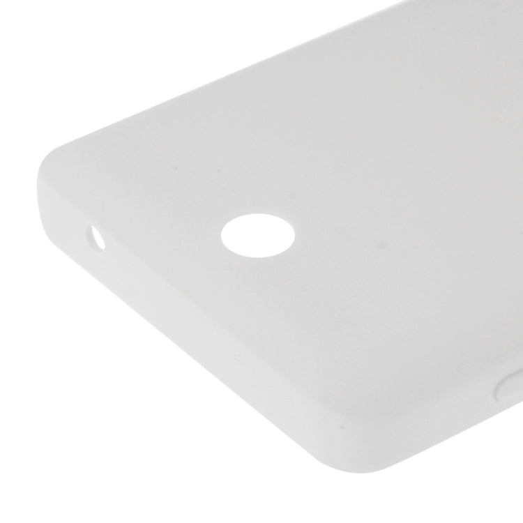 Cubierta Trasera de Plástico con superficie esmerilada Para Microsoft Lumia 430 (Blanco)