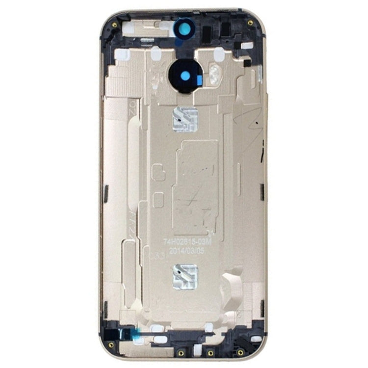 Cubierta de la Carcasa Trasera Para HTC One M8 (Dorado)
