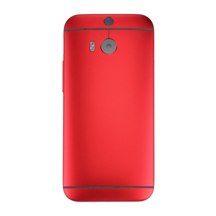 Couvercle du boîtier arrière pour HTC One M8 (rouge)