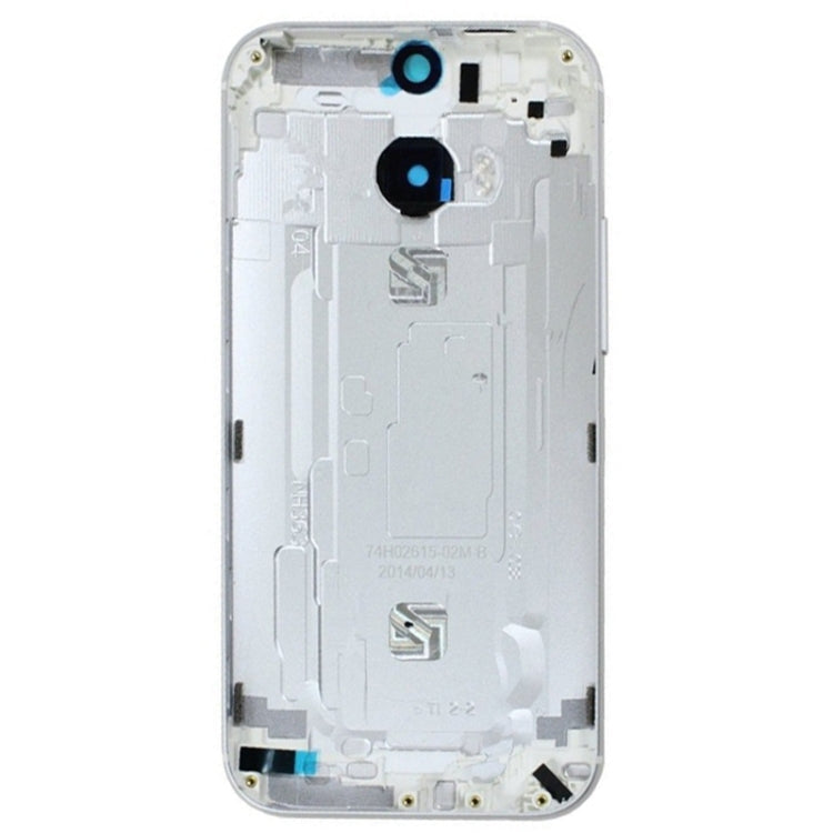 Cubierta de la Carcasa Trasera Para HTC One M8 (Plata)