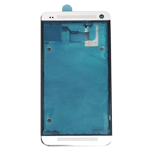 Front Housing LCD Frame Bezel Plate for HTC One M7 / 801e (White)
