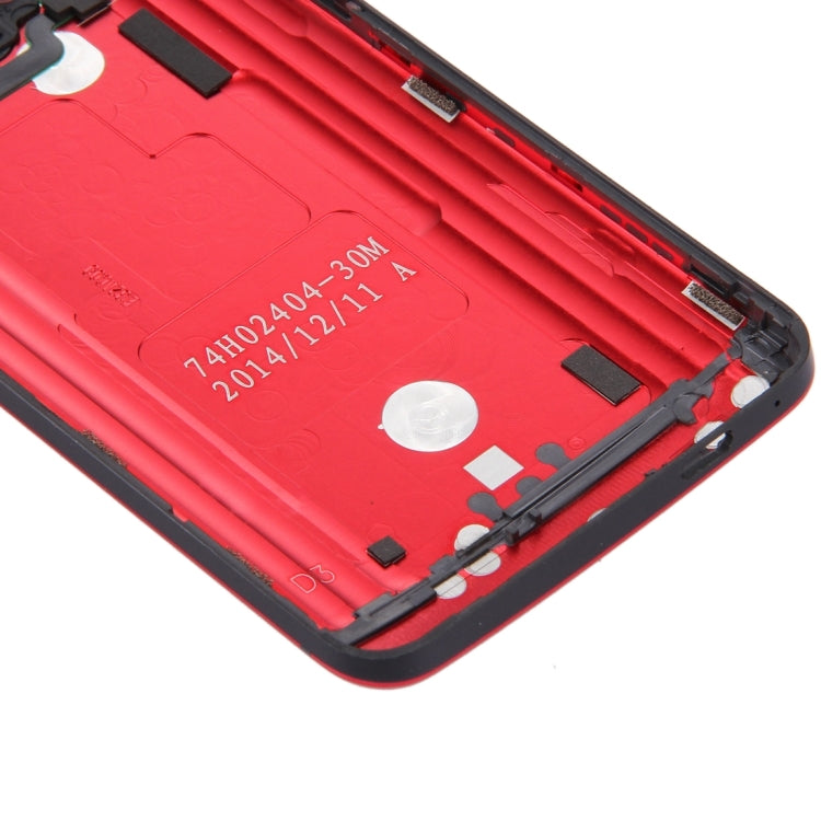 Full Housing Cover (Front Housing LCD Frame Bezel Plate + Back Cover) for HTC One M7 / 801e (Red)