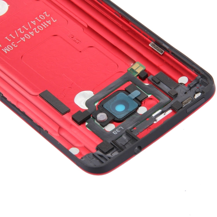 Cubierta de la Carcasa Trasera Para HTC One M7 / 801e (Rojo)