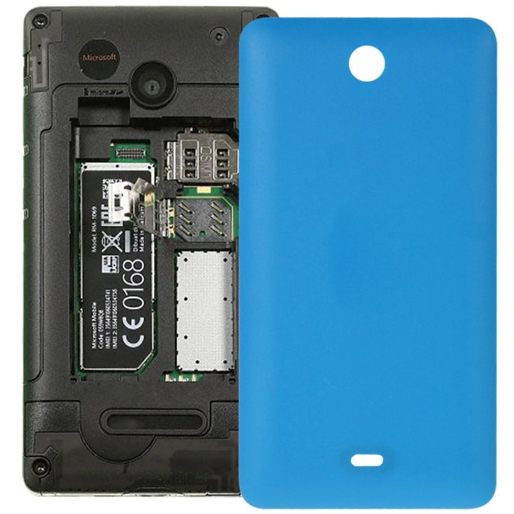 Matte Battery Back Cover for Microsoft Lumia 430 (Blue)