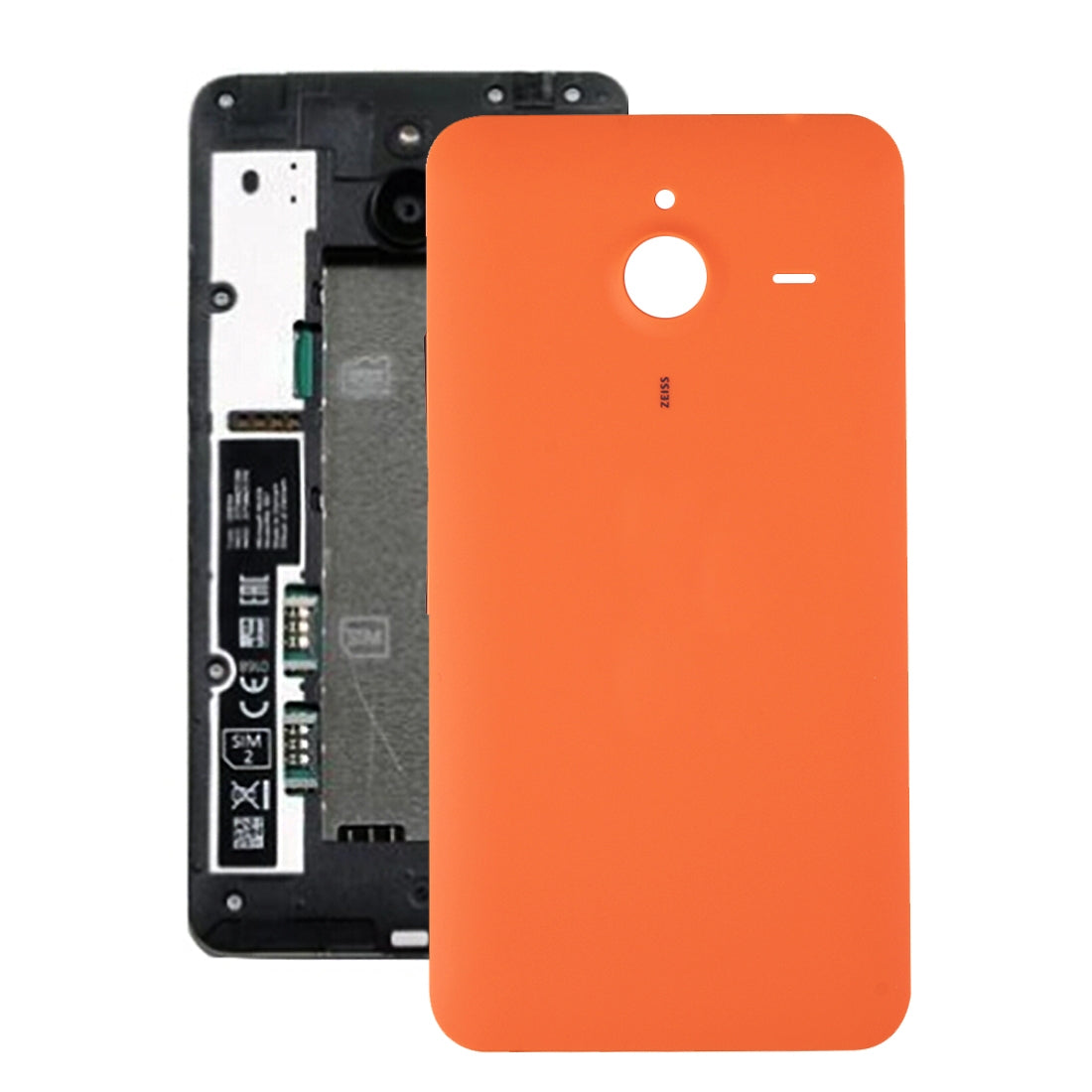 Cache Batterie Cache Arrière Microsoft Lumia 640 XL Orange