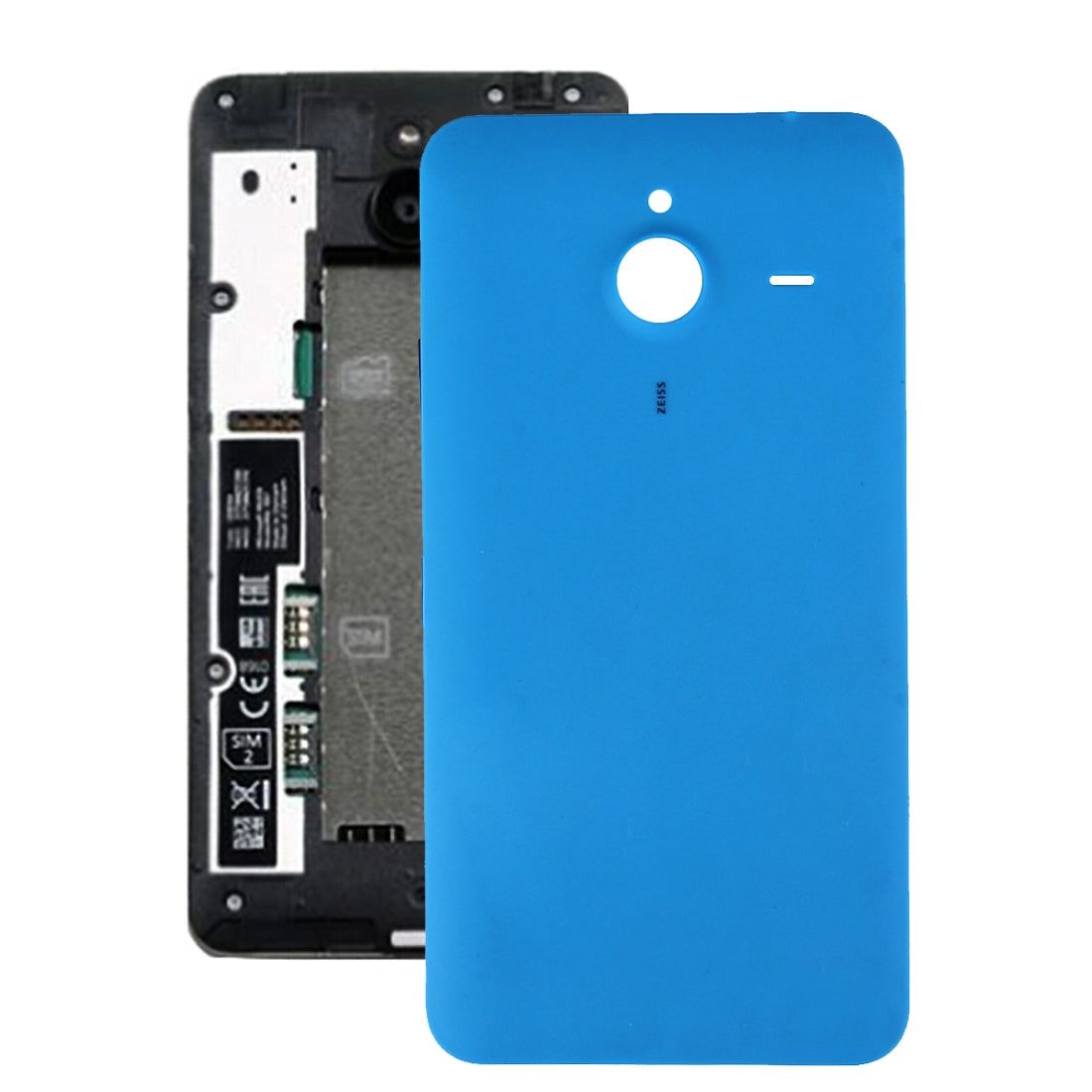Cache Batterie Cache Arrière Microsoft Lumia 640 XL Bleu