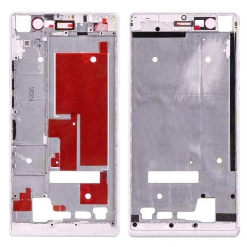 Lunette de cadre d'écran de logement avant pour Huawei Ascend P7 (blanc)