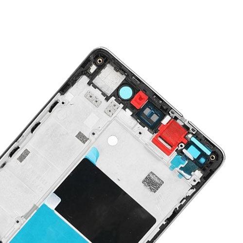 Bisel del Marco de la Pantalla de la Carcasa Frontal Para Huawei Ascend P8 Lite (Negro)