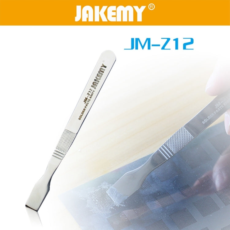 Cuchillo raspador de hojalata de Metal con memoria JAKEMY JM-Z12 (Plateado)