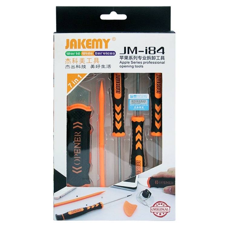 JAKEMY JM-i84 Kit de Herramientas de apertura Profesional 7 en 1 Para iPhone / iPad / iPad Mini