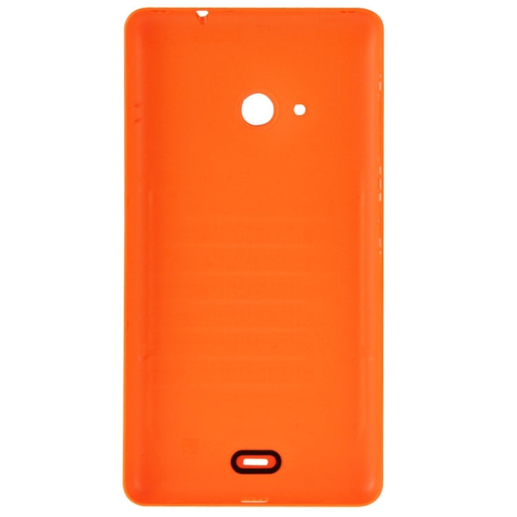 Carcasa Trasera de Plástico de superficie lisa Para Microsoft Lumia 535 (Naranja)
