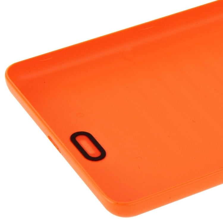Carcasa Trasera de Plástico de superficie lisa Para Microsoft Lumia 535 (Naranja)