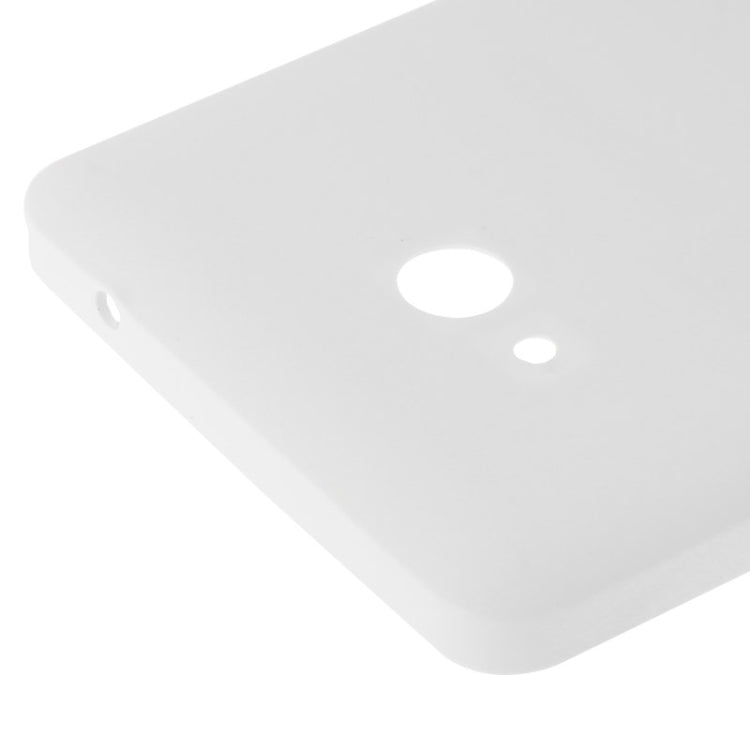 Cubierta Trasera de Plástico con superficie esmerilada Para Microsoft Lumia 640 (Blanco)