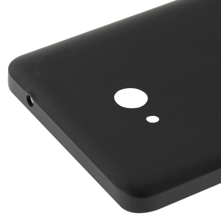 Couvercle de boîtier arrière en plastique à surface givrée pour Microsoft Lumia 640 (noir)