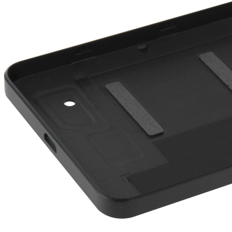 Couvercle de boîtier arrière en plastique à surface givrée pour Microsoft Lumia 640 (noir)
