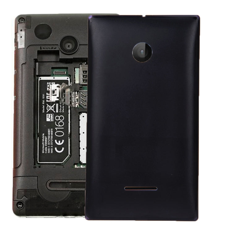 Solid Color Battery Back Cover for Microsoft Lumia 532 (Black)