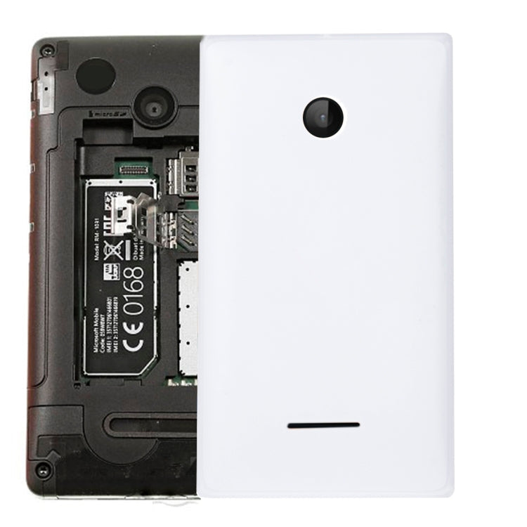 Solid Color Battery Back Cover for Microsoft Lumia 532 (White)