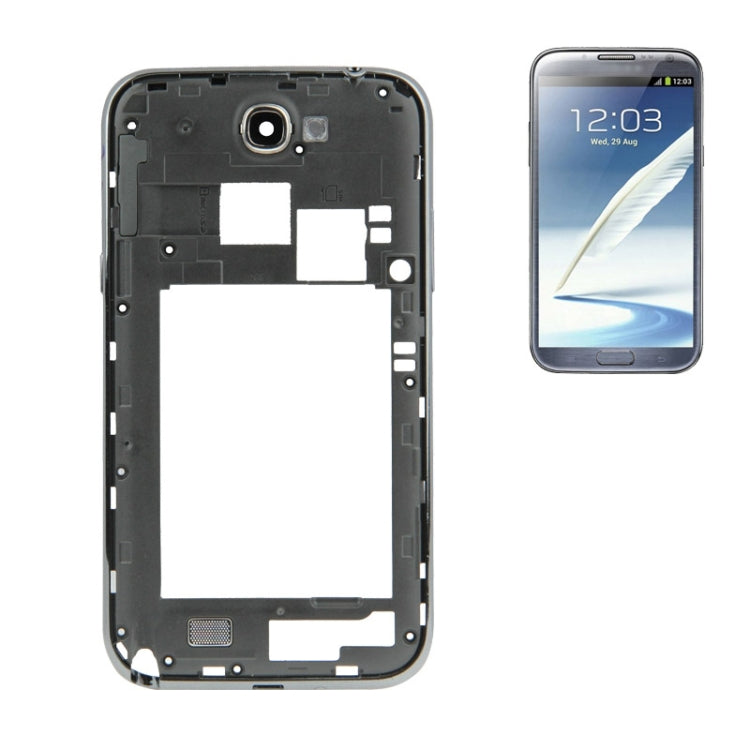 Plaque intermédiaire pour Samsung Galaxy Note 2 / N7100 (Noir)