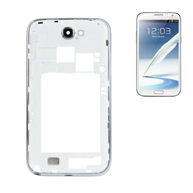 Plaque intermédiaire pour Samsung Galaxy Note 2 / N7100 (Blanc)