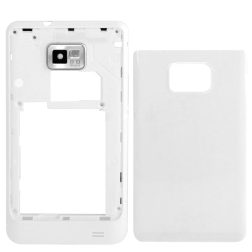 3 en 1 pour Samsung Galaxy S II / i9100 (Coque arrière d'origine + Bouton de volume d'origine + Châssis complet d'origine) (Blanc)