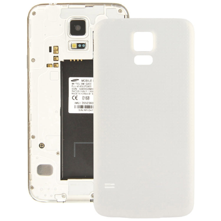 Coque arrière pour Samsung Galaxy S5 / G900 (Blanc)
