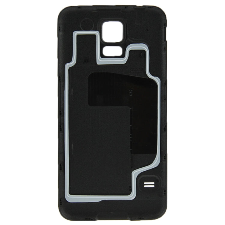Cubierta de puerta de Carcasa de Batería de material Plástico Original con función impermeable para Samsung Galaxy S5 / G900 (Negro)