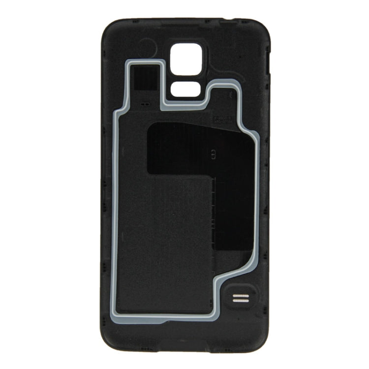 Couvercle de porte de boîtier de batterie en matière plastique avec fonction étanche pour Samsung Galaxy S5 / G900 (or)