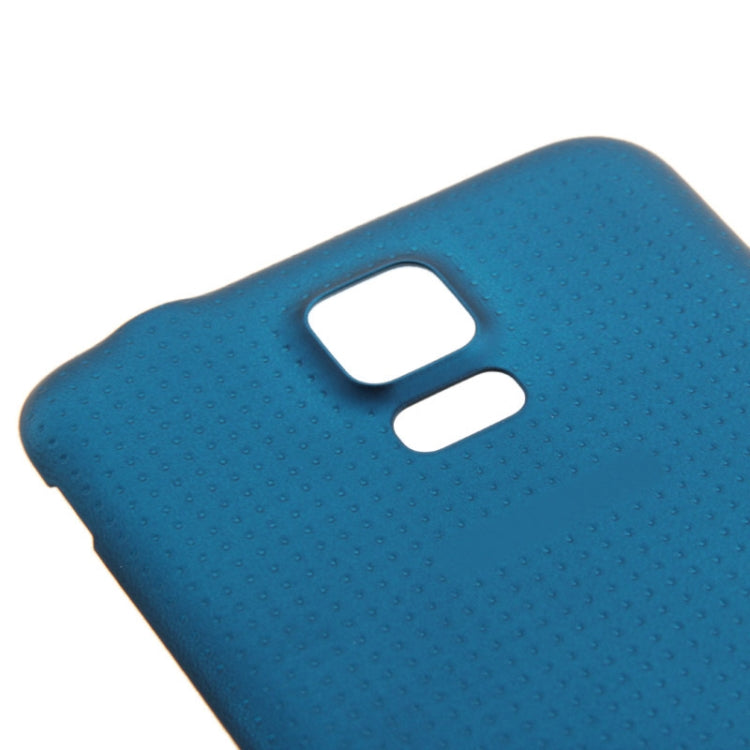 Cubierta de puerta de Carcasa de Batería de material Plástico Original con función impermeable para Samsung Galaxy S5 / G900 (Azul)