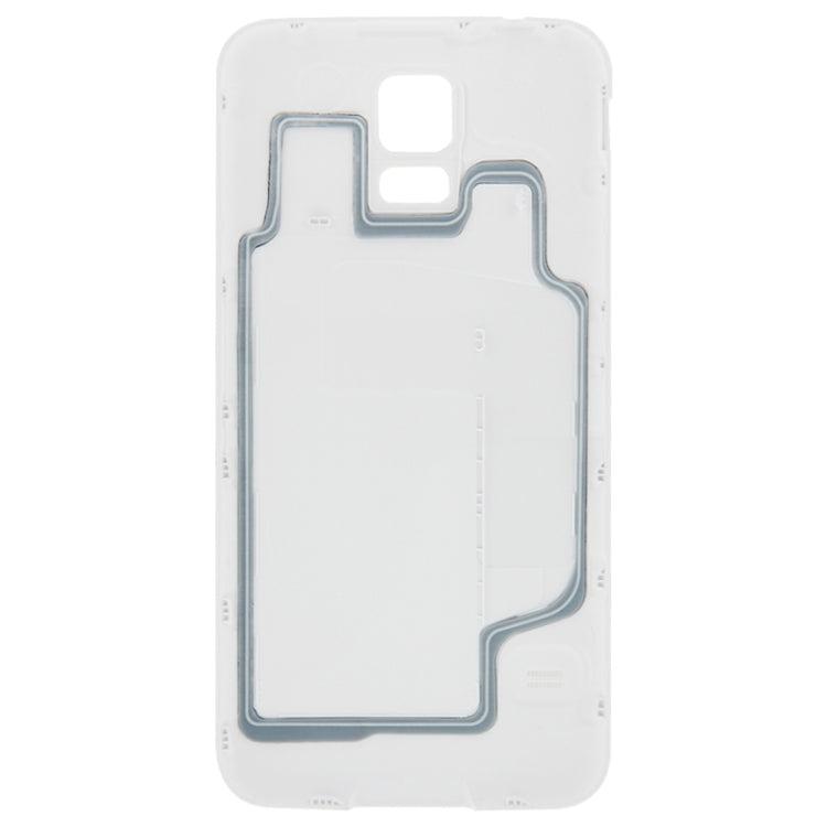 Cubierta de puerta de Carcasa de Batería de material Plástico Original con función impermeable para Samsung Galaxy S5 / G900 (Blanco)
