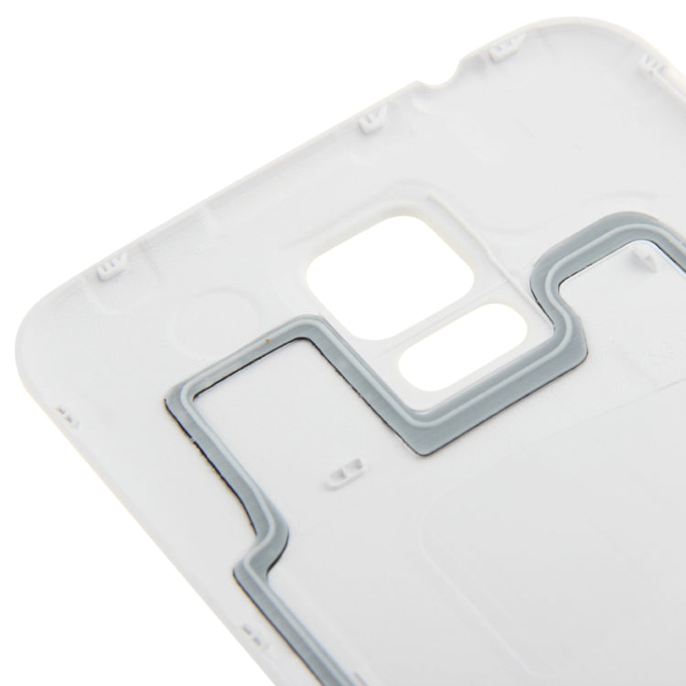 Cubierta de puerta de Carcasa de Batería de material Plástico Original con función impermeable para Samsung Galaxy S5 / G900 (Blanco)