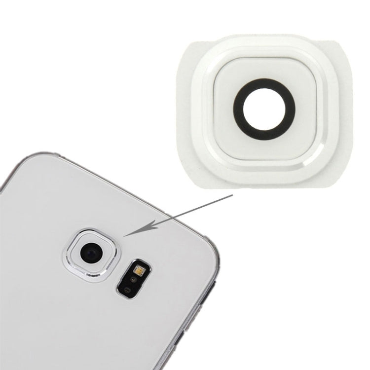 Cubierta de Lente de Cámara Trasera Original para Samsung Galaxy S6 (Blanco)