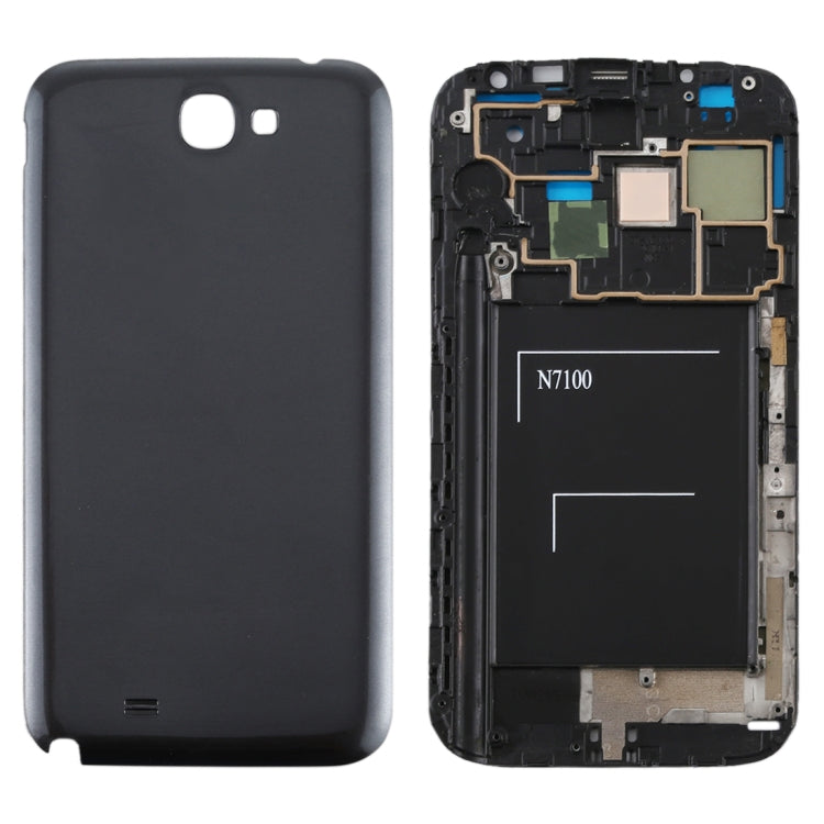 Full Housing Chassis (LCD Frame + Back Cover) for Samsung Galaxy Note 2 / N7100 (Black)