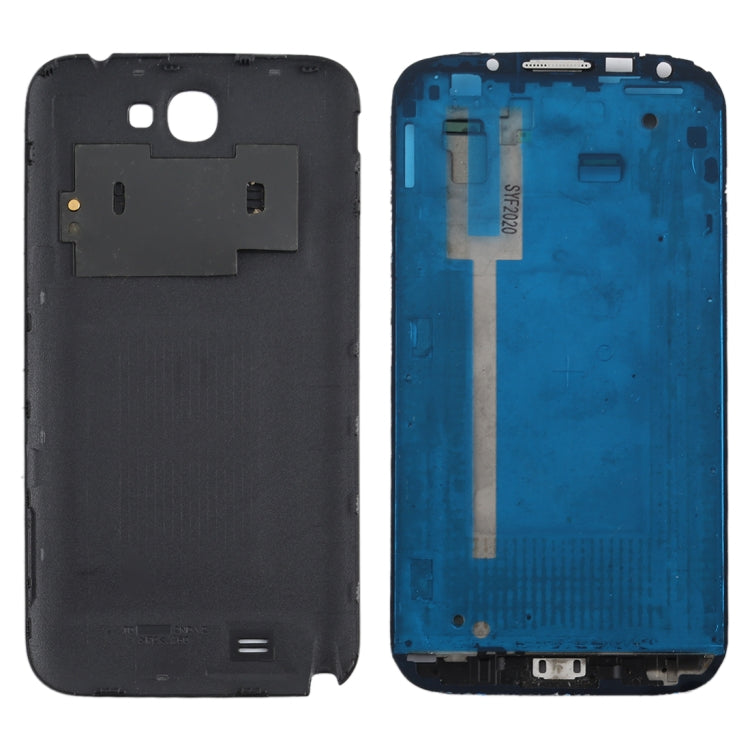 Full Housing Chassis (LCD Frame + Back Cover) for Samsung Galaxy Note 2 / N7100 (Black)