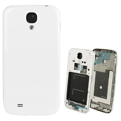 Original Middle Frame with Back Cover for Samsung Galaxy S4 / I9500 (White)